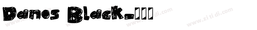 Danos Black字体转换 Danos Black字体转换